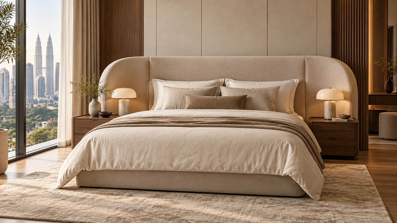 NV-BH041 Soft Curve: original custom bedhead concept