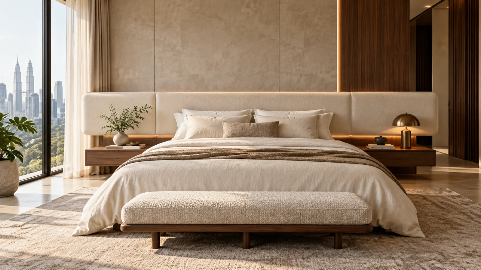 NV-BH022 Floating Wide: original custom bedhead concept