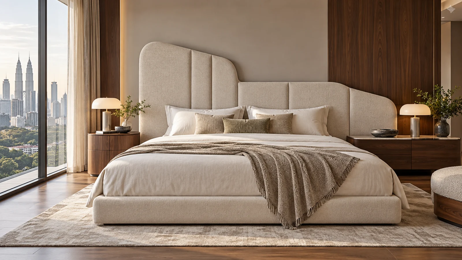 NV-BH024 Asymmetric: original custom bedhead concept