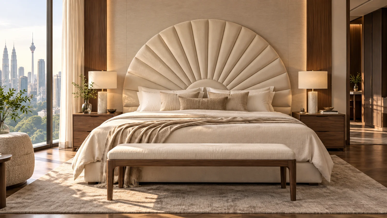 NV-BH104 Sunburst: original custom bedhead concept