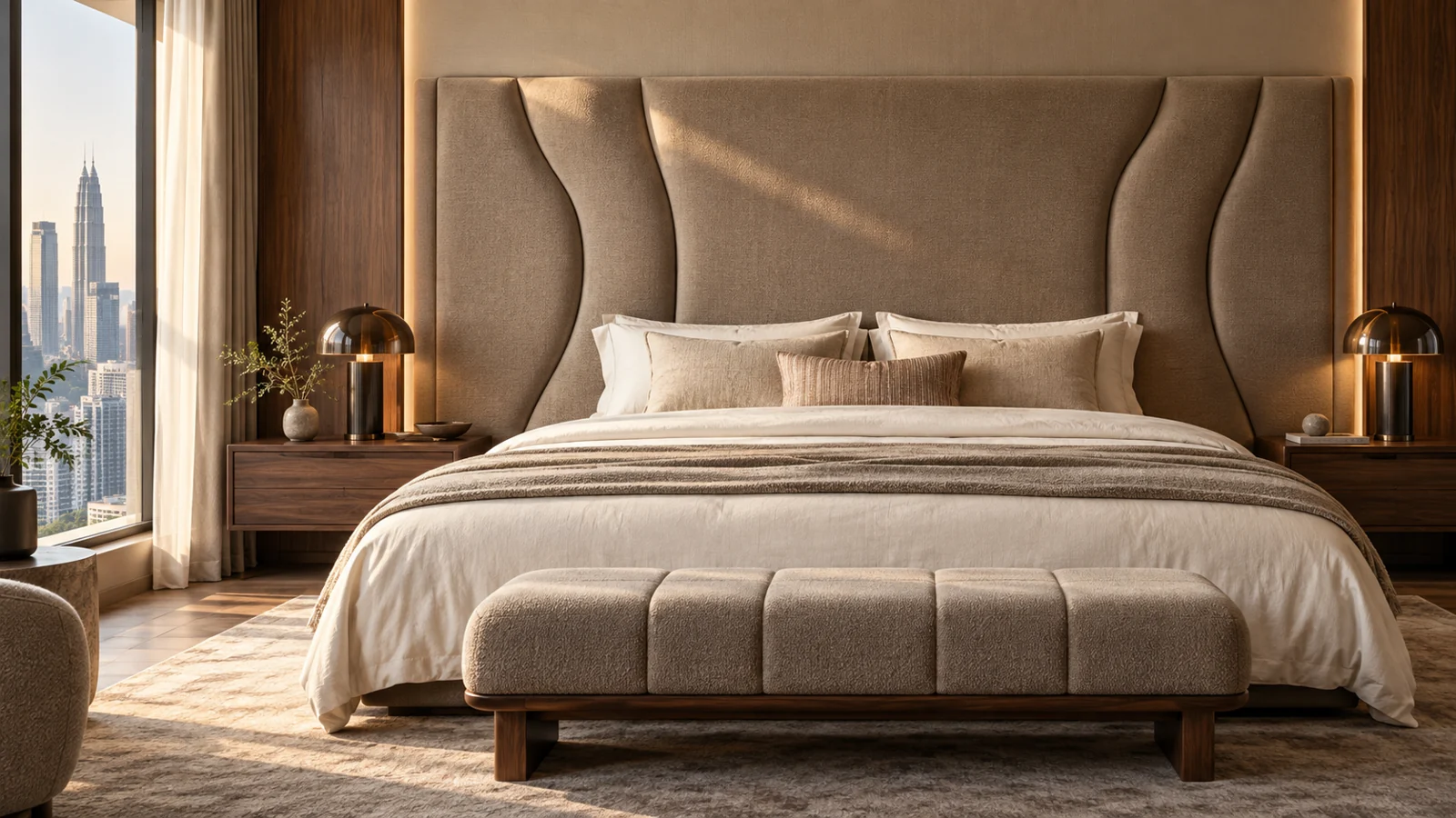 NV-BH002 Modern Boutique: original custom bedhead concept