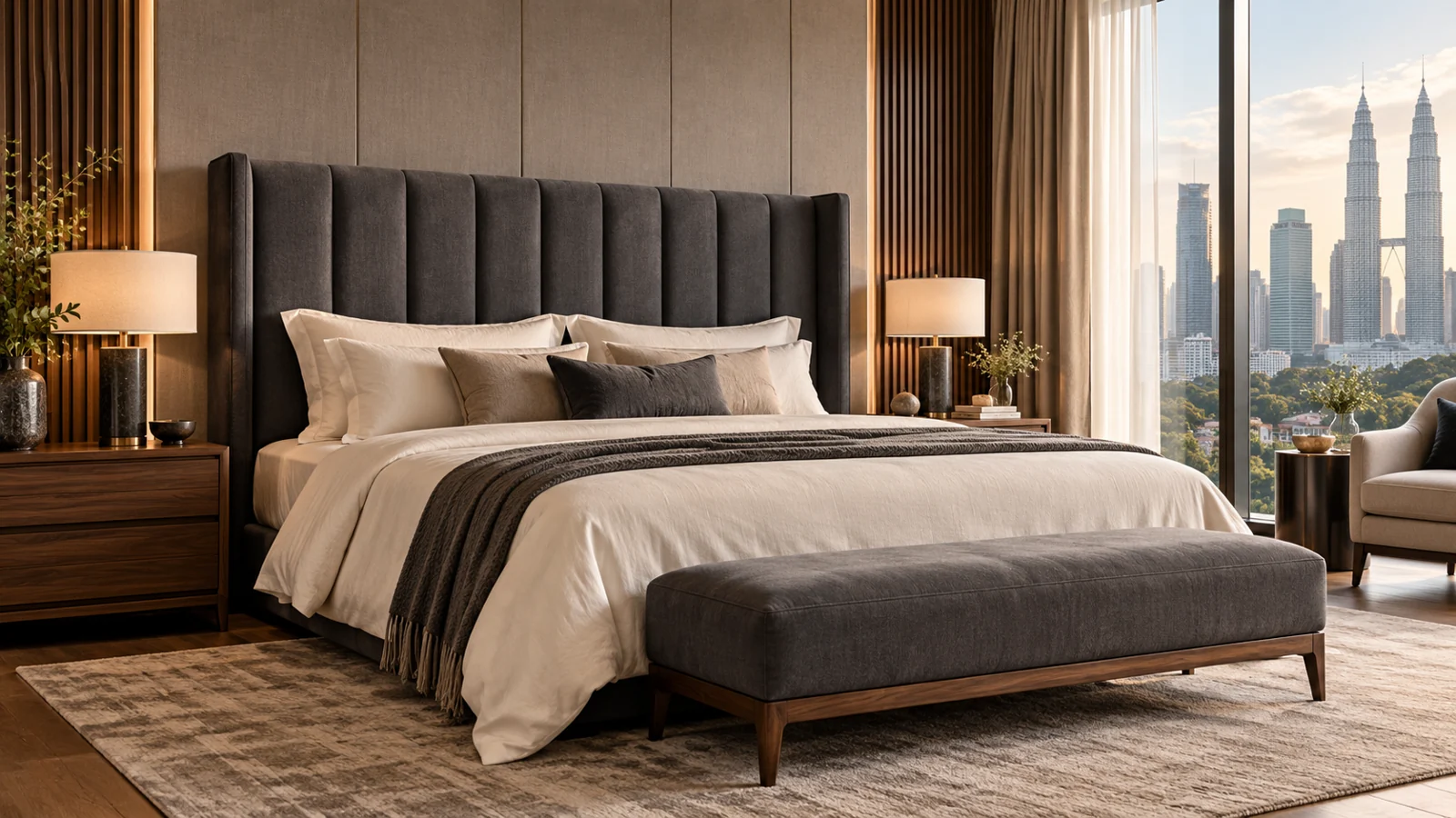 NV-BH004 City Suite: original custom bedhead concept