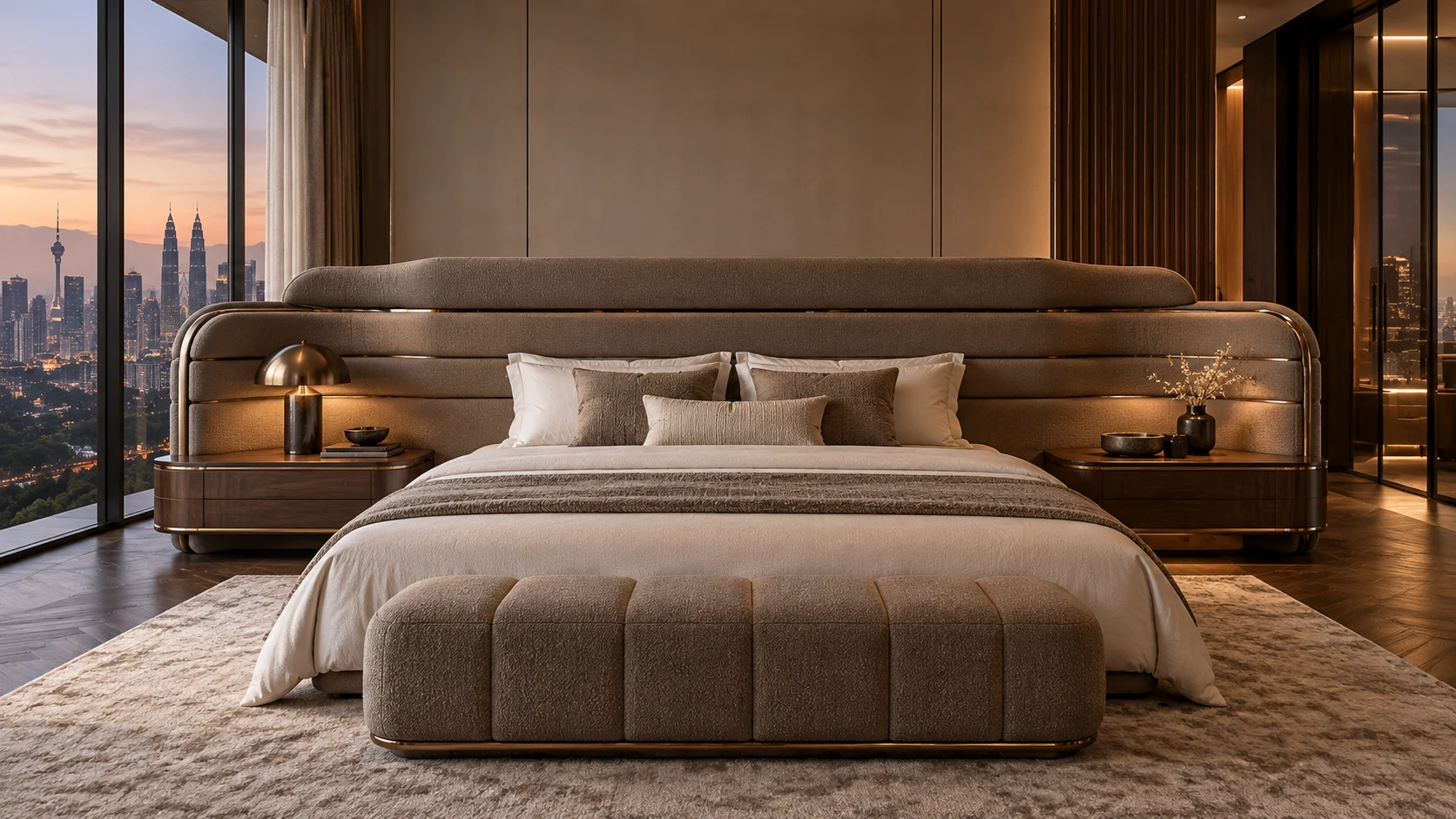 Penthouse Horizon custom luxury bedhead concept